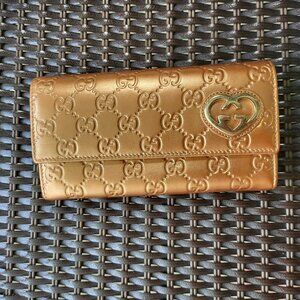 Wallet, Gucci, gold